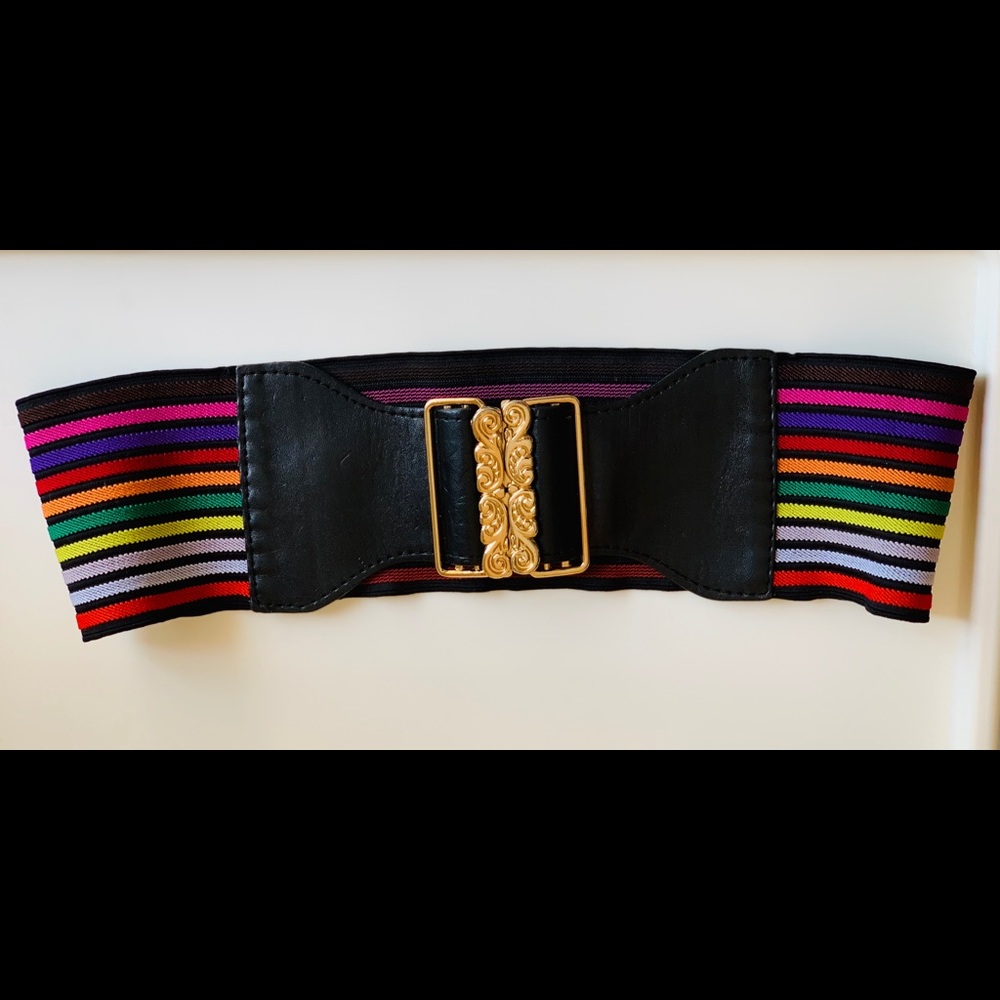 Express Brand Rainbow Waist Elastic Belt